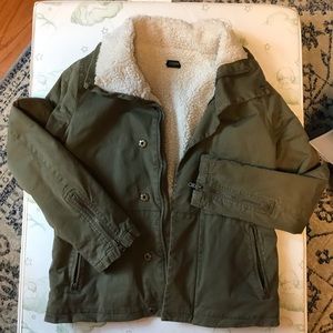 J.Crew Sherpa lined jacket coat